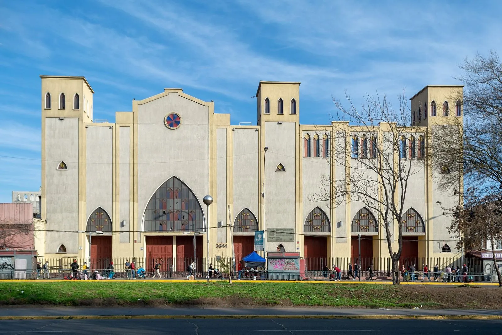Fachada de la Catedral Evangélica de Chile en Estación Central, Santiago