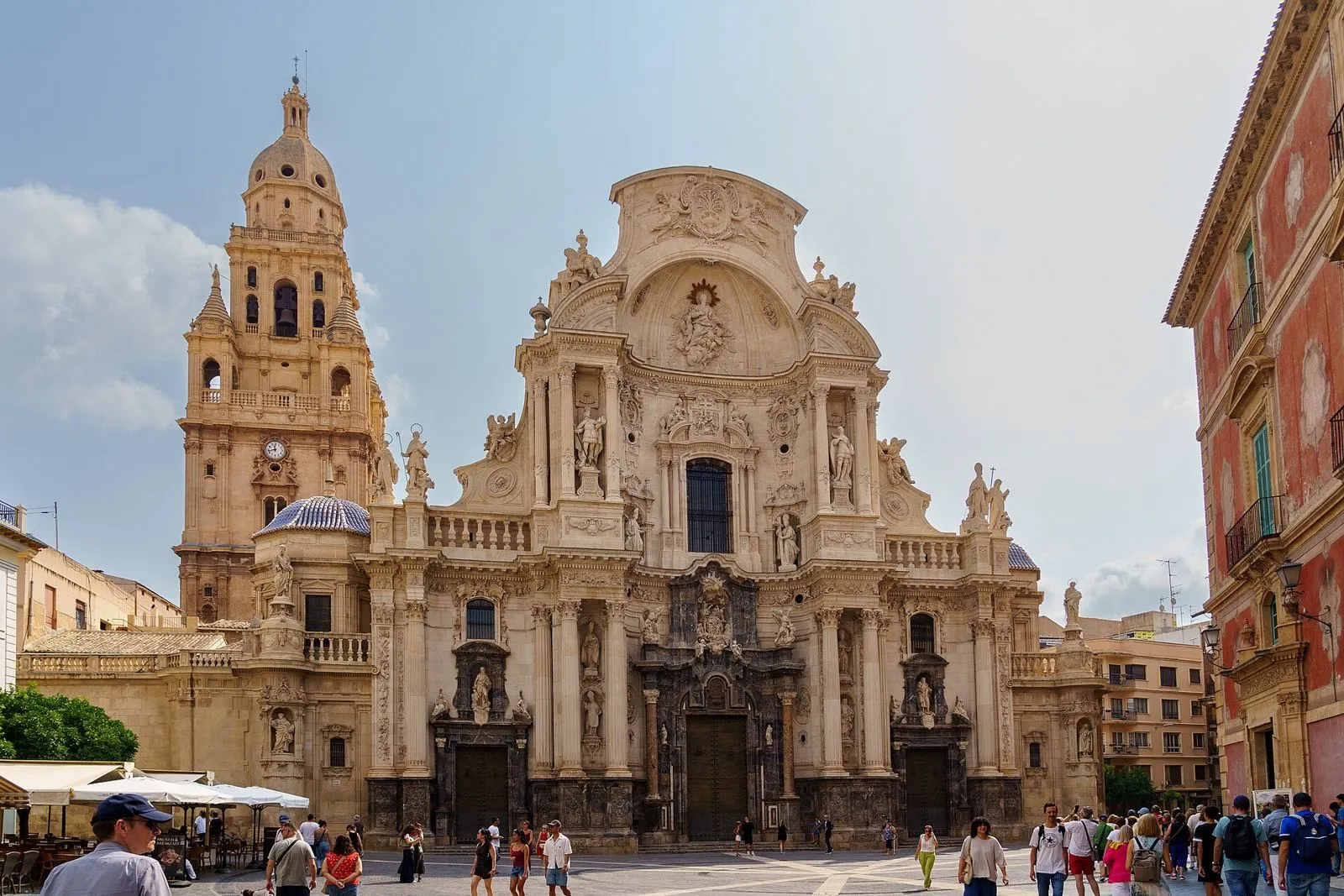 Fachada barroca de la Catedral de Murcia